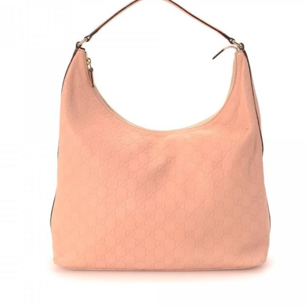GUCCI GG SOFT PINK  GUCCISIMA HOBO BAG